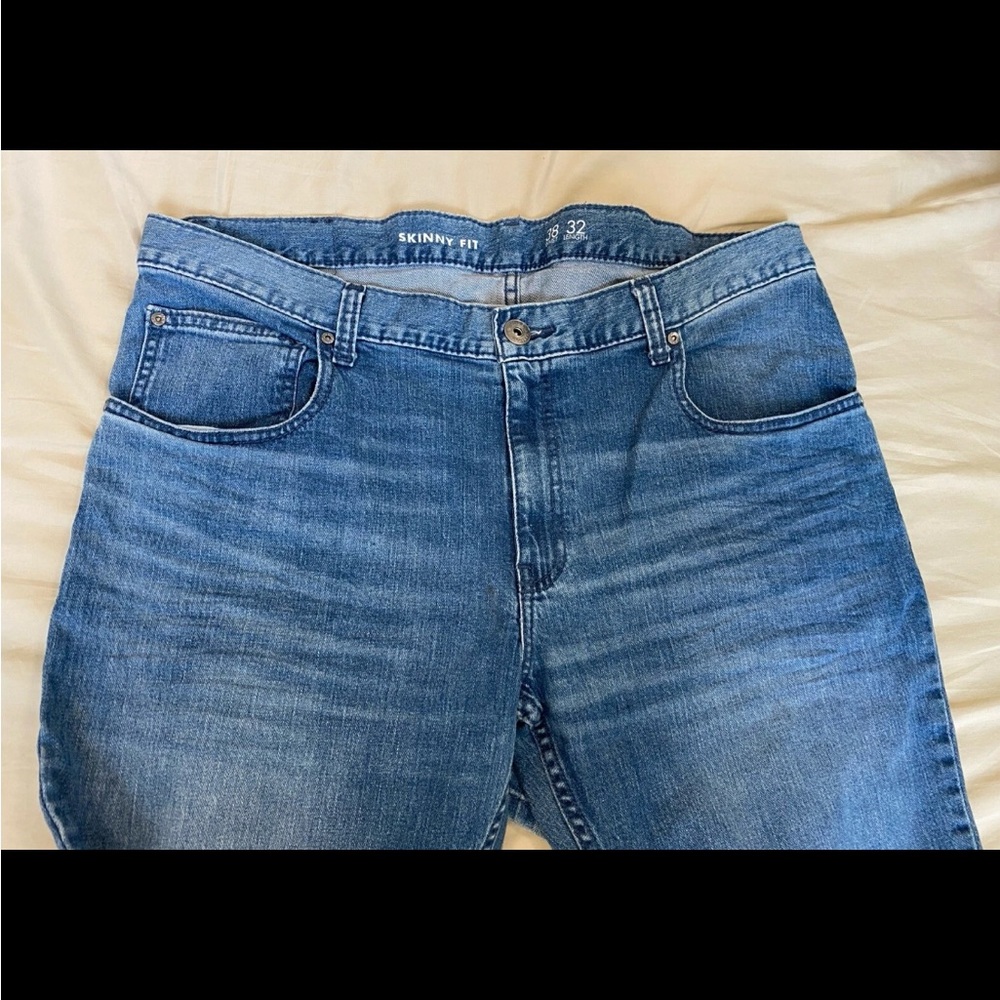 INC Men's Skinny Fit Comfort Stretch Jeans Blue Size 38x32 Brand New With Tags